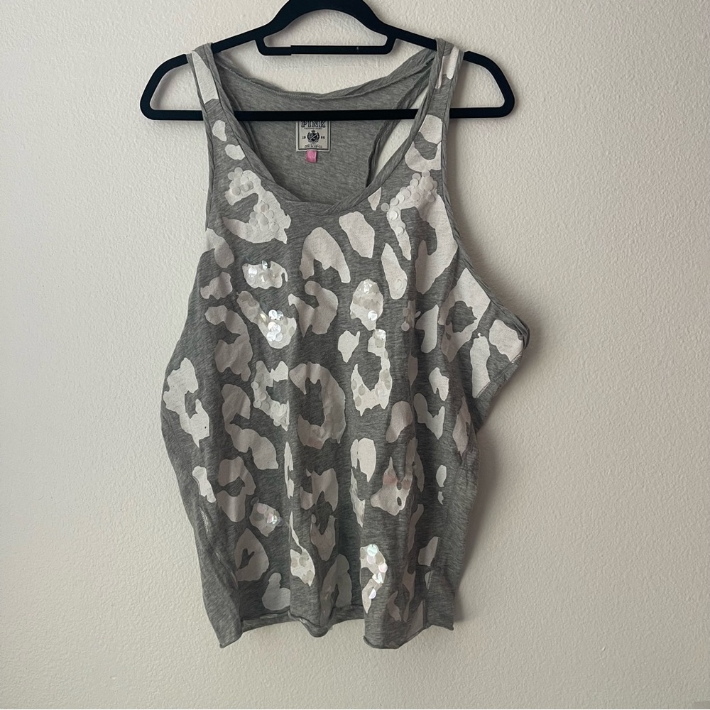 VS PINK Cheetah Tank Top